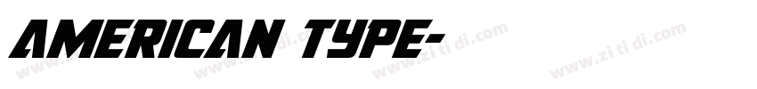 american type字体转换